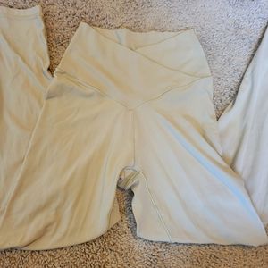 Tan crossover leggings by offline aerie